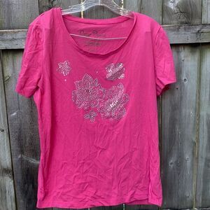 Onque Casual bedazzled tee sz. L